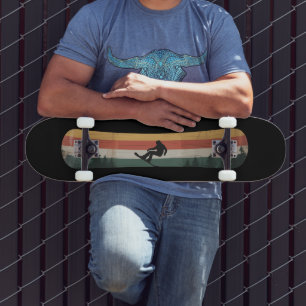 Snowboarder Retro-Wintersport-Geschenk Skateboard
