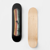Snowboarder Retro-Wintersport-Geschenk Skateboard (Vorderseite)