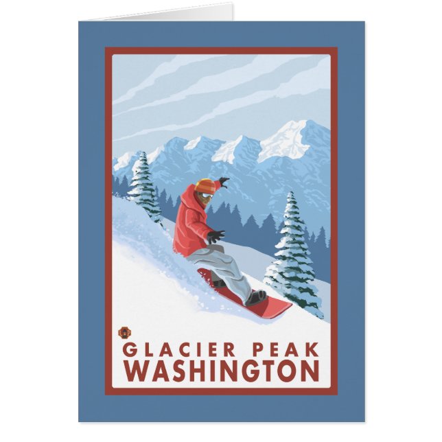 Snowboarder Scene - Glacier Peak, Washington (Vorne)