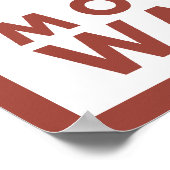 Snowboarder Scene - Mount Adams, Washington Poster (Ecke)