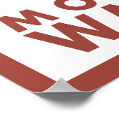 Snowboarder Scene - Mount Baker, Washington Poster (Ecke)