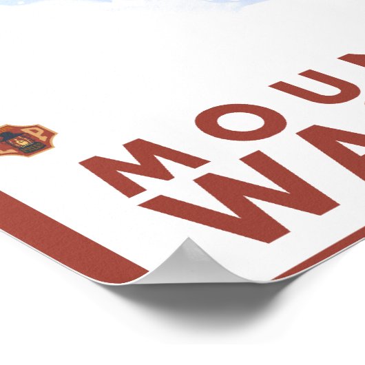 Snowboarder Scene - Mount Baker, Washington Poster (Ecke)