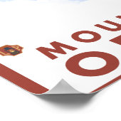 Snowboarder Scene - Mount Hood, Oregon Poster (Ecke)