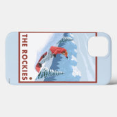 Snowboarder Scene - The Rockies Case-Mate iPhone Hülle (Rückseite (Horizontal))