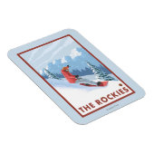Snowboarder Scene - The Rockies Magnet (Rechte Seite)