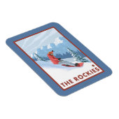 Snowboarder Scene - The Rockies Magnet (Rechte Seite)