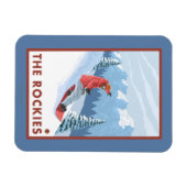 Snowboarder Scene - The Rockies Magnet (Horizontal)
