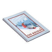 Snowboarder Scene - The Rockies Notizblock (Rechte Seite)