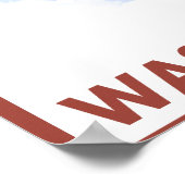 Snowboarder Scene - Washington Poster (Ecke)