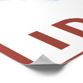 Snowboarder SceneIdahoVintage Reiseplakat Poster (Ecke)