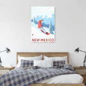 Snowboarder SceneNew Mexico Leinwanddruck (Insitu (Schlafzimmer))