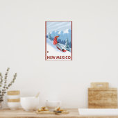 Snowboarder SceneNew Mexico Poster (Küche)