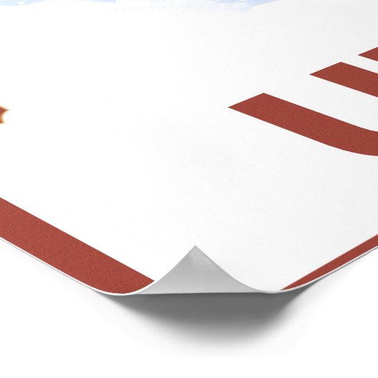 Snowboarder SceneUtah Poster (Ecke)