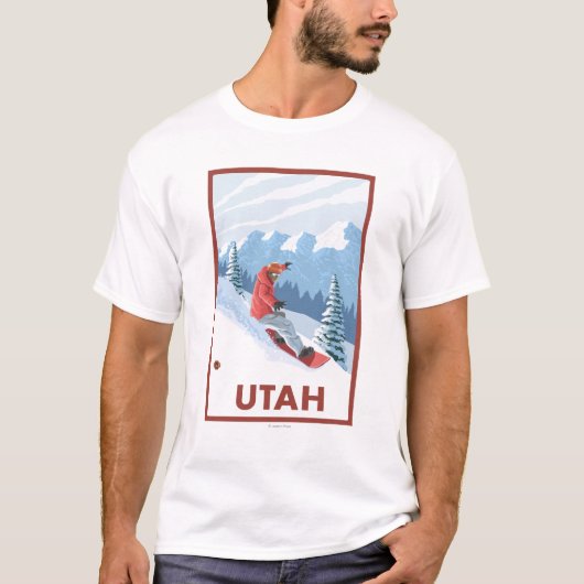 Snowboarder SceneUtah T-Shirt (Vorderseite)