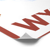 Snowboarder SceneWyoming Poster (Ecke)