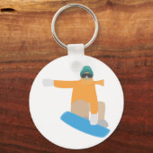 Snowboarder Schlüsselanhänger (Rückseite)
