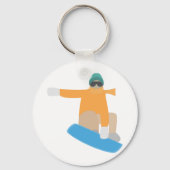 Snowboarder Schlüsselanhänger (Rückseite)