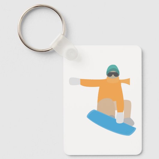 Snowboarder Schlüsselanhänger (Vorderseite)