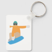 Snowboarder Schlüsselanhänger (Rückseite)