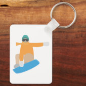Snowboarder Schlüsselanhänger (Rückseite)