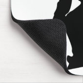 Snowboarder-Silhouette Mousepad (Ecke)