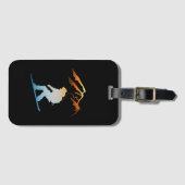 Snowboarder, Ski, Snowboard Gepäckanhänger (Vorderseite (Horizontal))