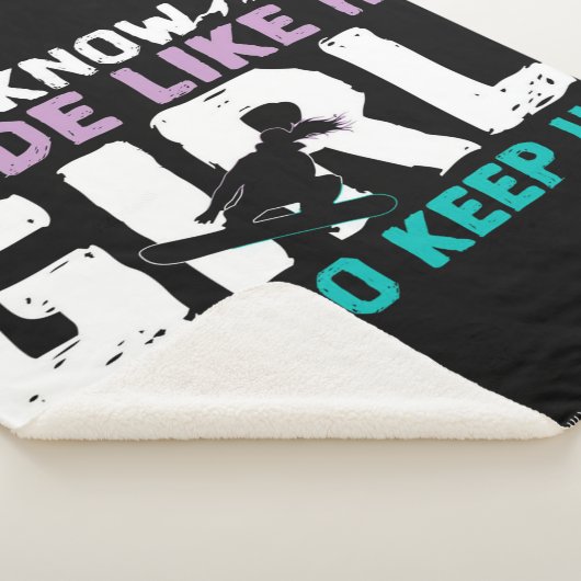 Snowboarder Snowboard Blanket Sherpadecke (3/4)