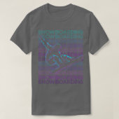 Snowboarder Snowboard Retro T-Shirt (Design vorne)