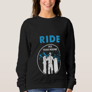 Snowboarder Snowboard Ski Win für Damen das ganze Sweatshirt