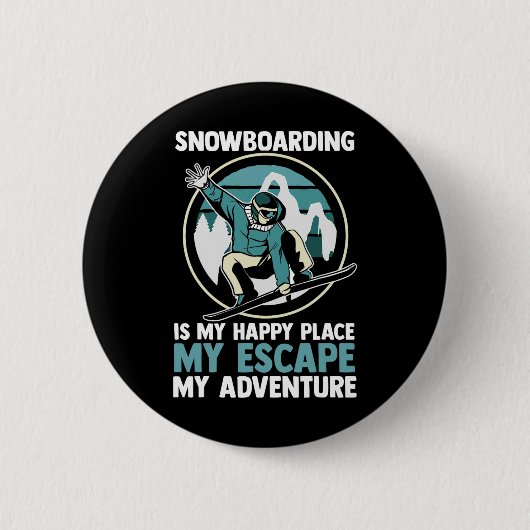 Snowboarder Snowboarden 2 Button (Vorderseite)