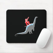 Snowboarder Snowboarden Berg Snowboard Dinosa Mousepad (Mit Mouse)