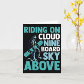 Snowboarder Snowboarden Karte (Gelbe Blume)