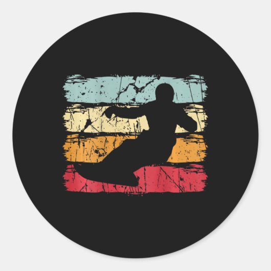 Snowboarder Snowboarden Skiurlaub Snowboard Gi Runder Aufkleber (Vorderseite)