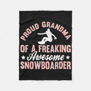 Snowboarder Snowboarden Snowboard Snowboard Gran Fleecedecke