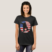Snowboarder Snowboarden Snowboard USA-Flagge Ameri T-Shirt (Vorne ganz)