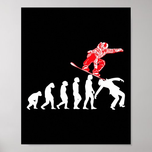 Snowboarder Snowboarder Snowboard Poster (Vorne)