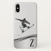 Snowboarder Sports Snowboard Monogram
