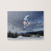 Snowboarder springen in der Luft und machen eine H Puzzle (Horizontal)