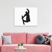 Snowboarder Sprung Leinwanddruck (Insitu (Wohnzimmer))