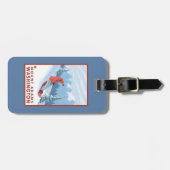 Snowboarder-Szene - Berg Adams, Washington Gepäckanhänger (Vorderseite horizontal)