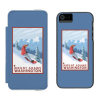 Snowboarder-Szene - Berg Adams, Washington