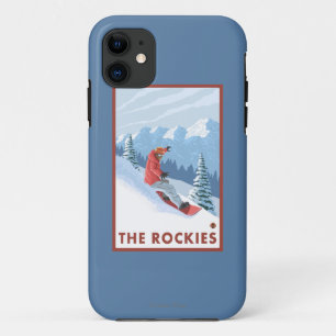 Snowboarder-Szene - die Rockies Case-Mate iPhone Hülle
