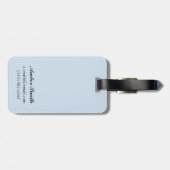 Snowboarder-Szene - die Rockies Gepäckanhänger (Rückseite horizontal)