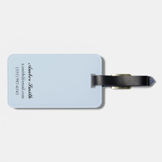 Snowboarder-Szene - die Rockies Gepäckanhänger (Rückseite horizontal)