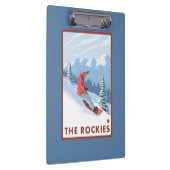 Snowboarder-Szene - die Rockies Klemmbrett (Rechts)