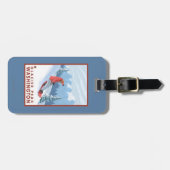 Snowboarder-Szene - Gletscher-Spitze, Washington Gepäckanhänger (Vorderseite horizontal)