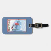 Snowboarder-Szene - Gletscher-Spitze, Washington Gepäckanhänger (Vorderseite horizontal)