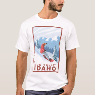 Snowboarder-Szene - Sun Valley, Idaho T-Shirt