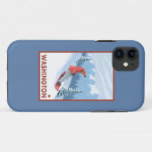 Snowboarder-Szene - Washington Case-Mate iPhone Hülle (Rückseite (Horizontal))