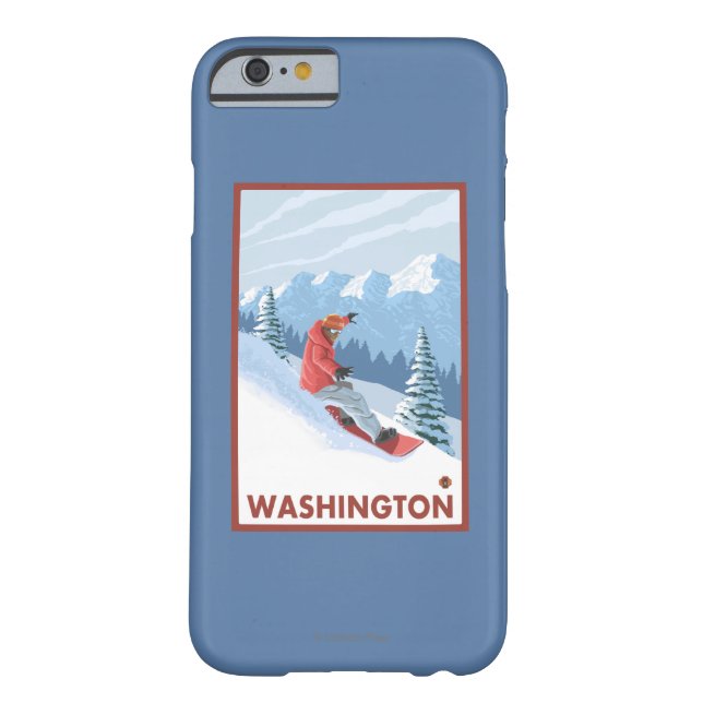 Snowboarder-Szene - Washington Case-Mate iPhone Hülle (Rückseite)